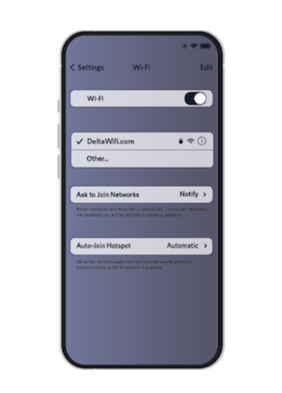 How to Connect to Delta Wi-Fi