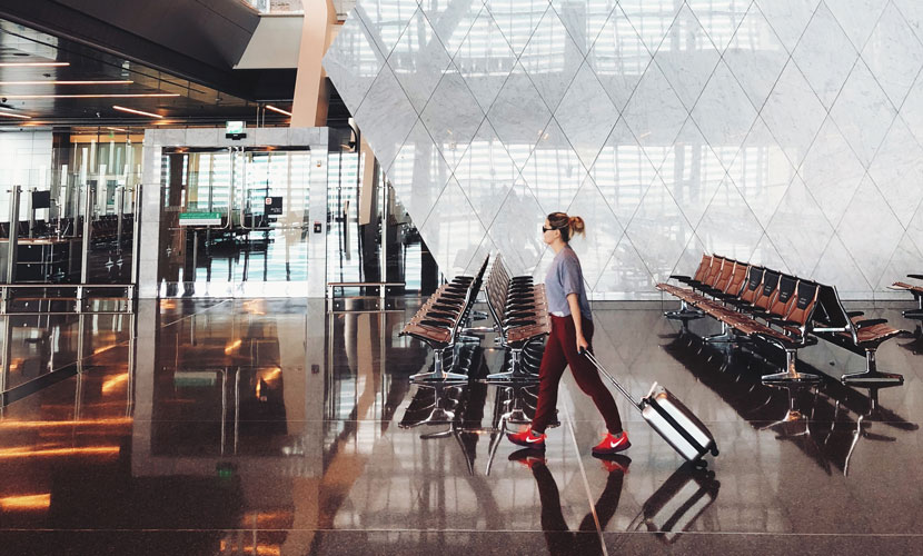 In airport