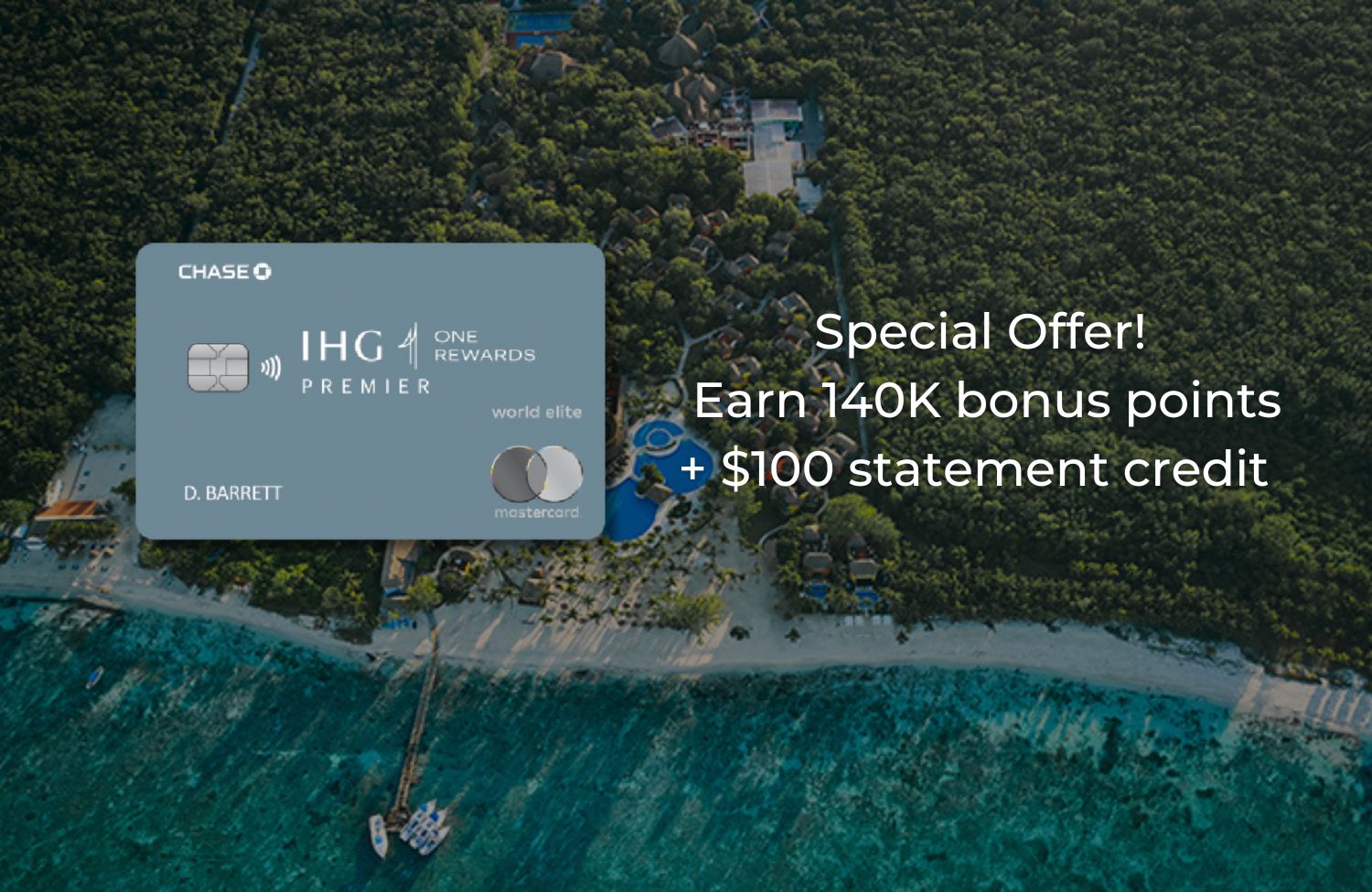 IHG credit card offer IHG Premier Card 140K Bonus & 100