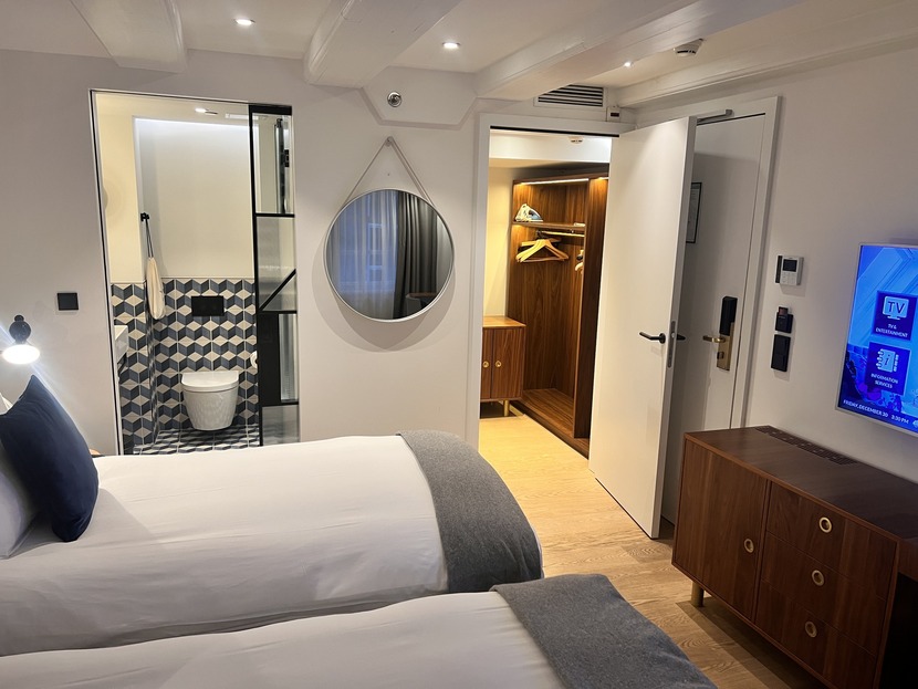 Double beds in The Little House Kimpton De Witt Amsterdam