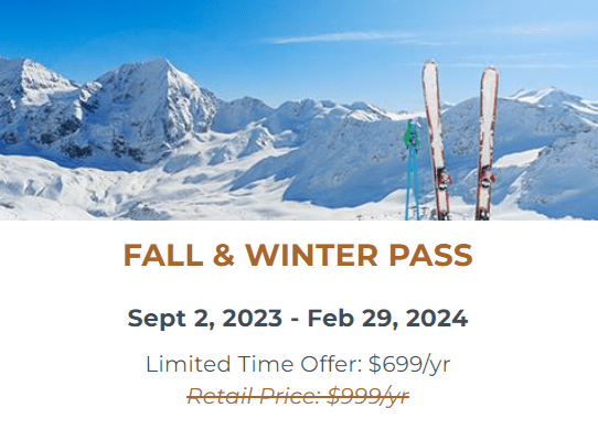 Fall & Winter Go Wild Pass