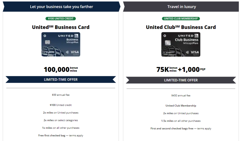 United business cards