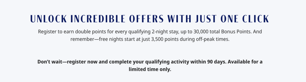 Example of a Double Points offer