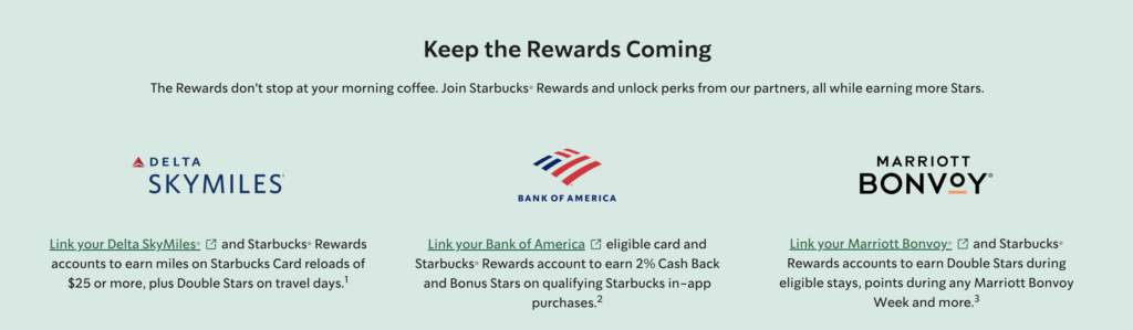 Starbucks Rewards Partners