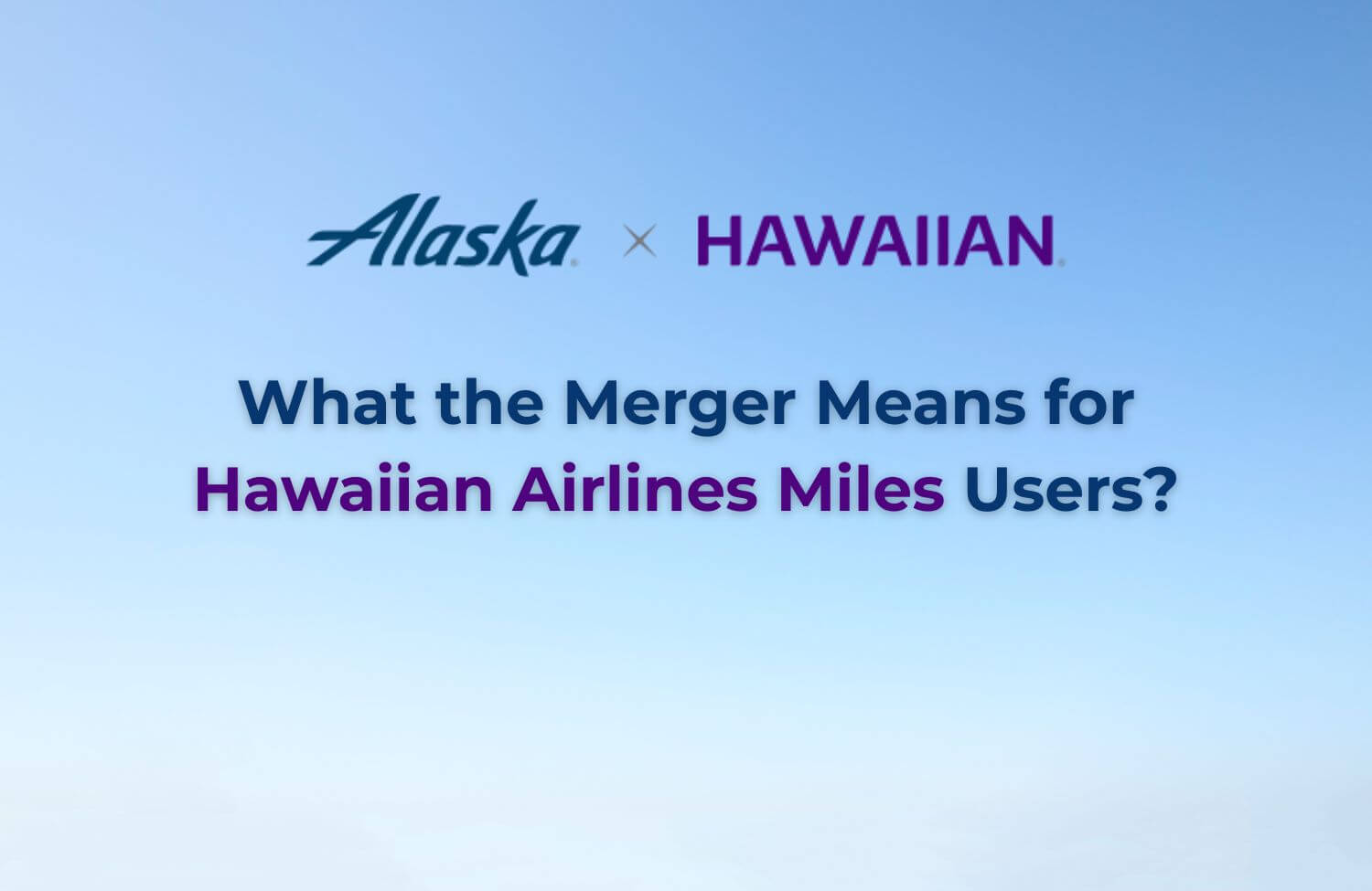 alaska hawaiian airlines merger