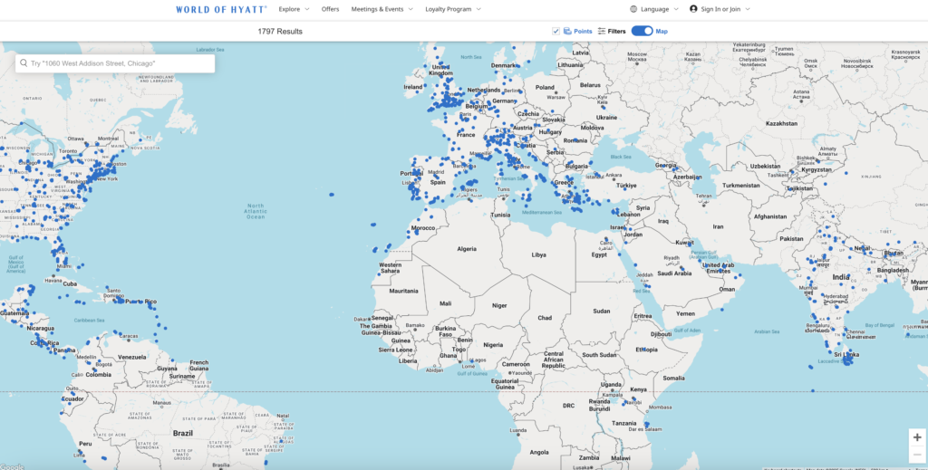 map explore hotels