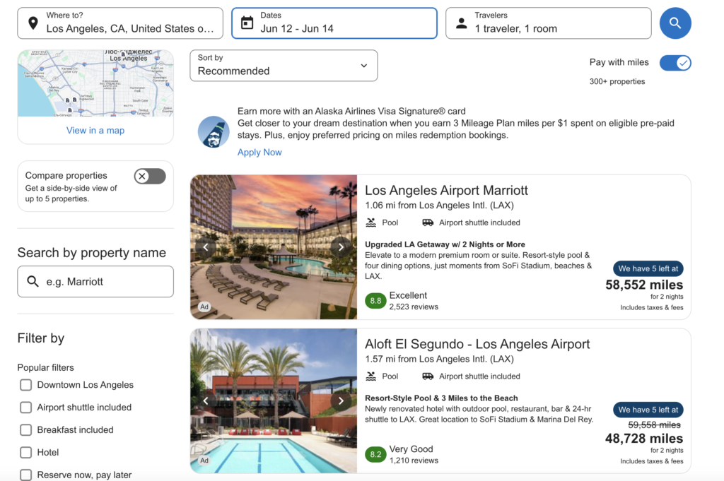 use your miles to book hotels and vacation