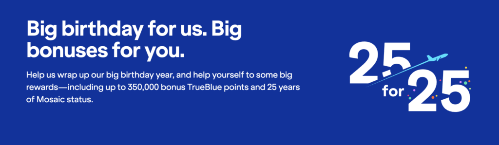 JetBlue 25 for 25