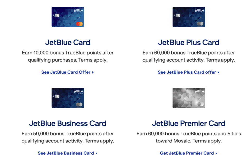 Earn TrueBlue Points with Credit Cards