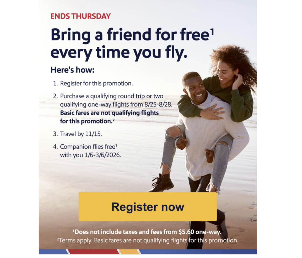 Southwest Companion Pass Promotion 2025
