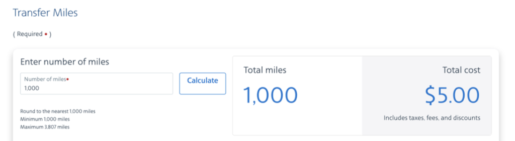 Transfer Miles to Other AAdvantage Members