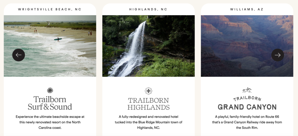 Trailborn locations
