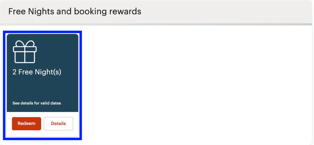 IHG free night certificate