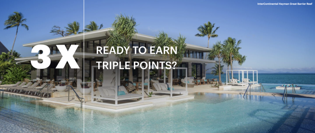 Triple IHG Bonus Points for Every 3+ Stays