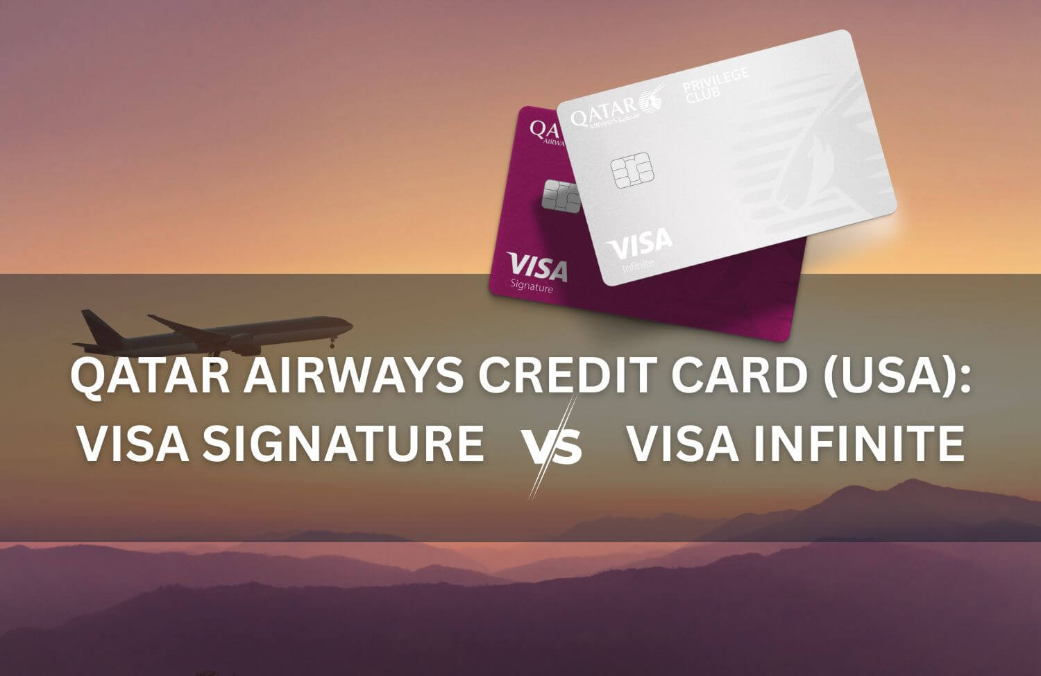 qatar airways credit card usa visa signature vs visa infinite