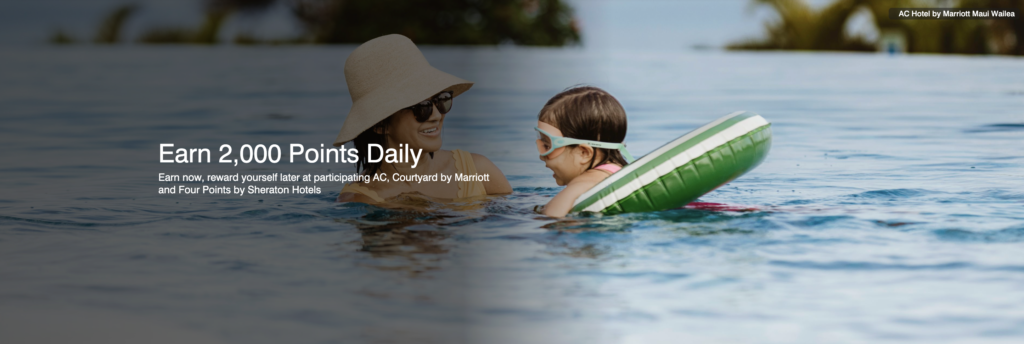 Earn 2K Bonus Points per Night at AC, Courtyard & Four Points
