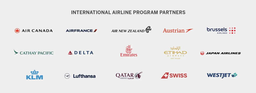 Amex International Airline Program (IAP) Partners