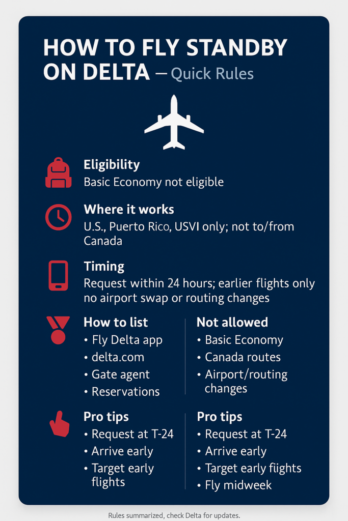 How to Fly Standby on Delta