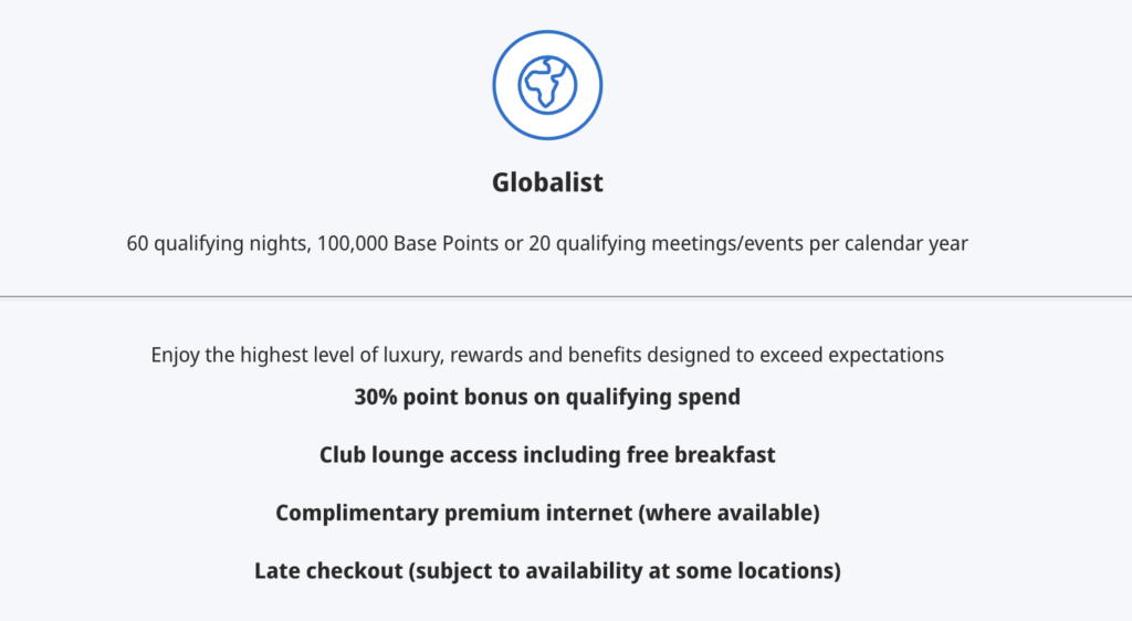 Hyatt Globalist Benefits