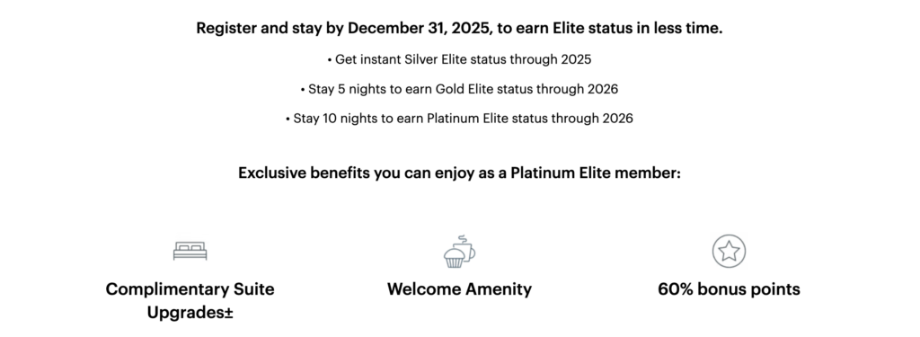 IHG Reach Elite Status Faster detail