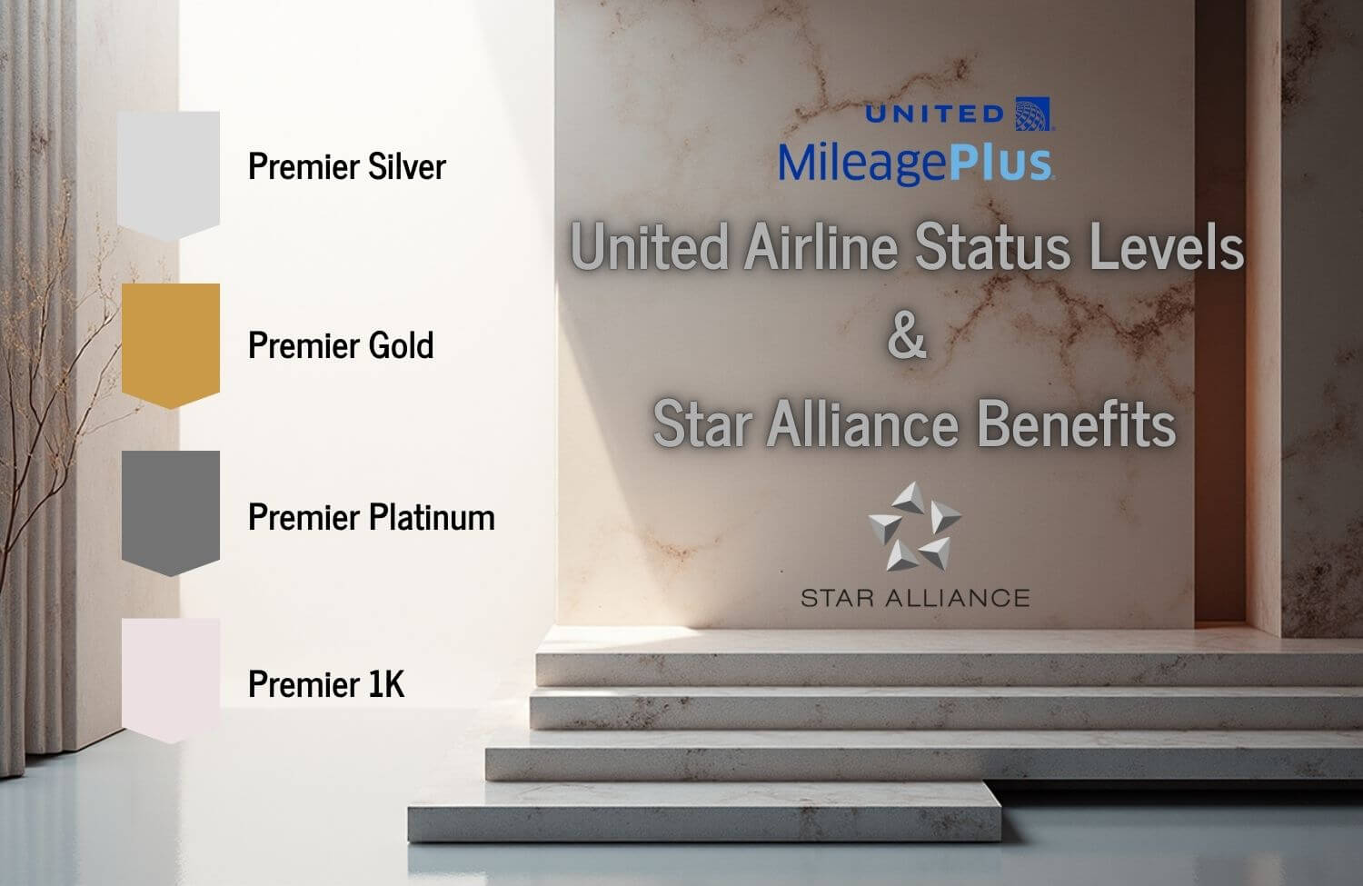 united airline status levels and star alliance benefits