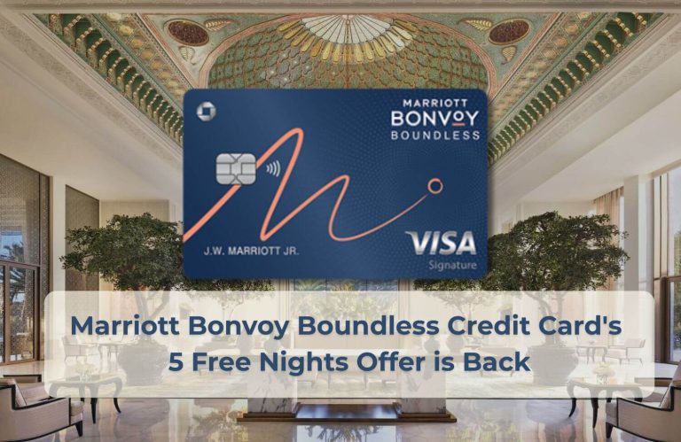 Marriott Bonvoy Boundless Credit Cards 5 Free Nights Offer is Back 1