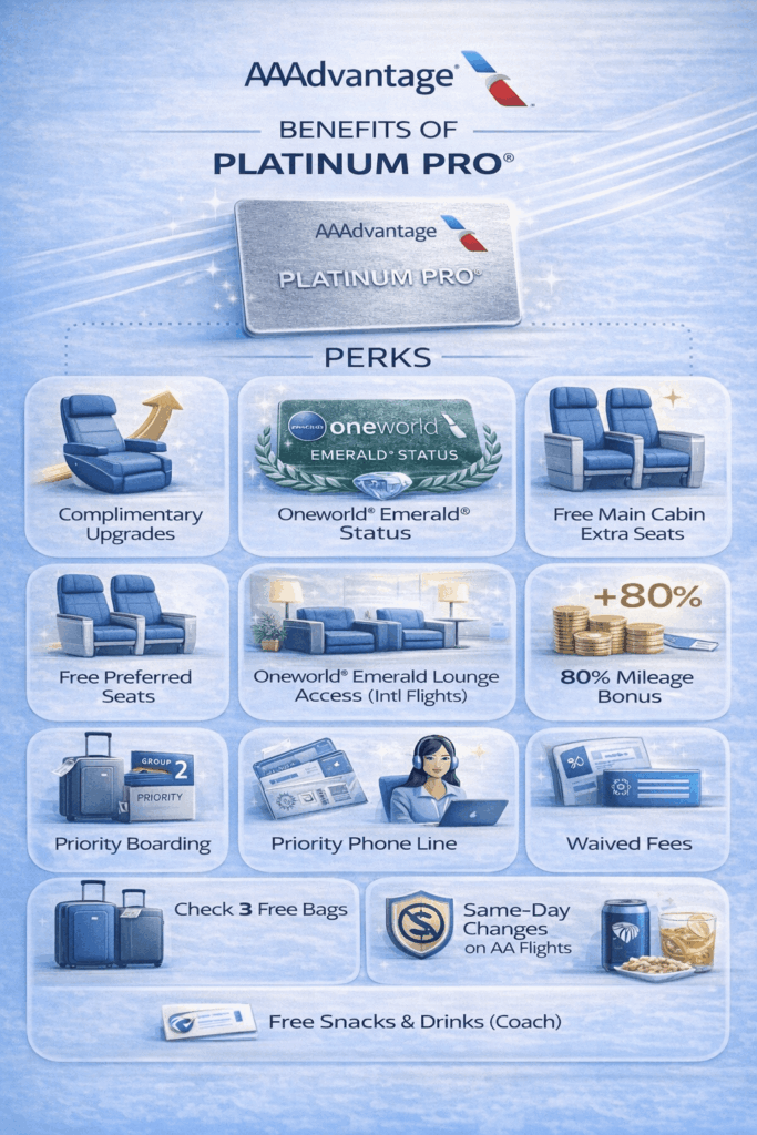 Discover How AAdvantage Platinum Pro Status Unlocks Key American Airlines Benefits 2 AAdvantage Platinum Pro Perks