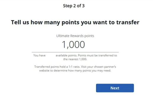 Step 2 Enter Transfer Amount