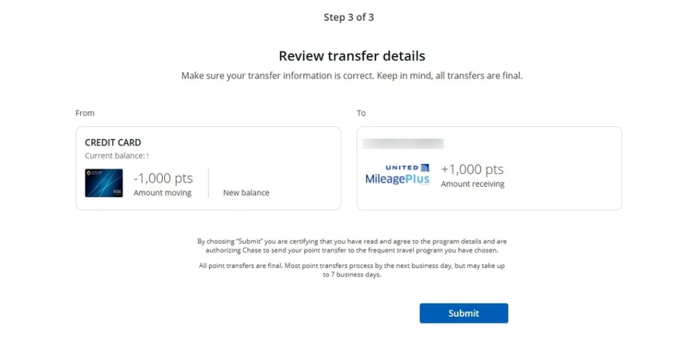 Step 3 Review and Confirm