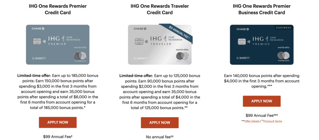 IHG Credit Cards: New Welcome Bonus