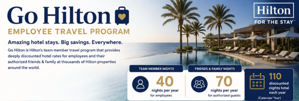 Go Hilton Employee Discount & Friends and Family Rates Explained 2 Hilton Employee Discount