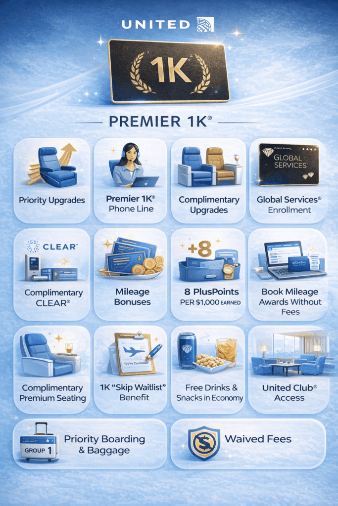 United Premier 1K Benefits