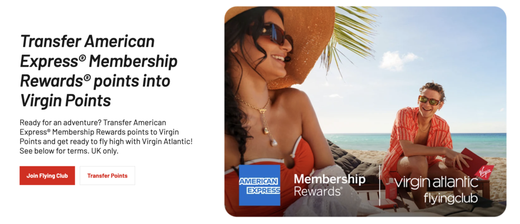 Amex to Virgin Atlantic transfer