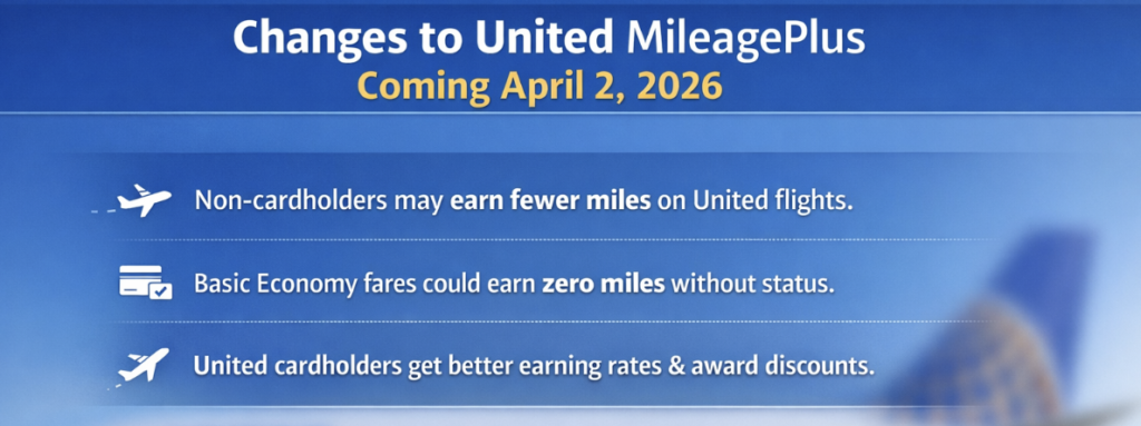 Changes to United coming April 2, 2026