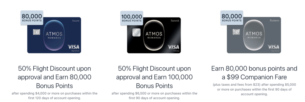 Atmos Credit Cards: Full Guide to All Available Cards and Compare Them 4 Compare Atmos Credit Cards