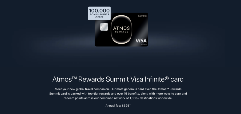 Atmos Credit Cards: Full Guide to All Available Cards and Compare Them 2 Atmos Rewards Summit Visa Infinite