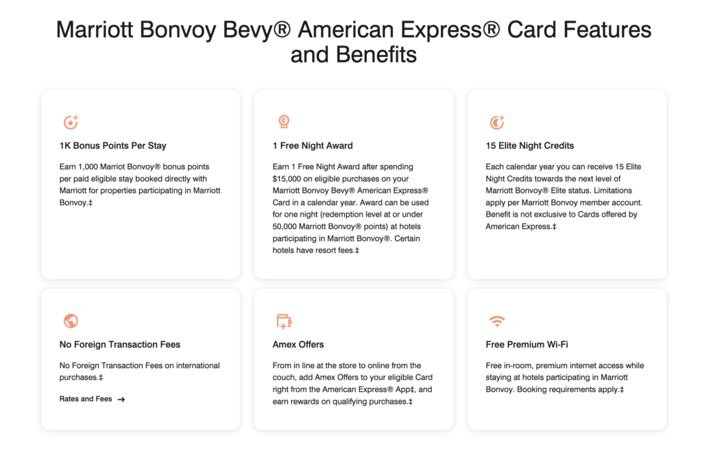An Up-to-Date Overview of the AmEx Marriott Cards Lineup 3 Marriott Bonvoy Bevy Benefits