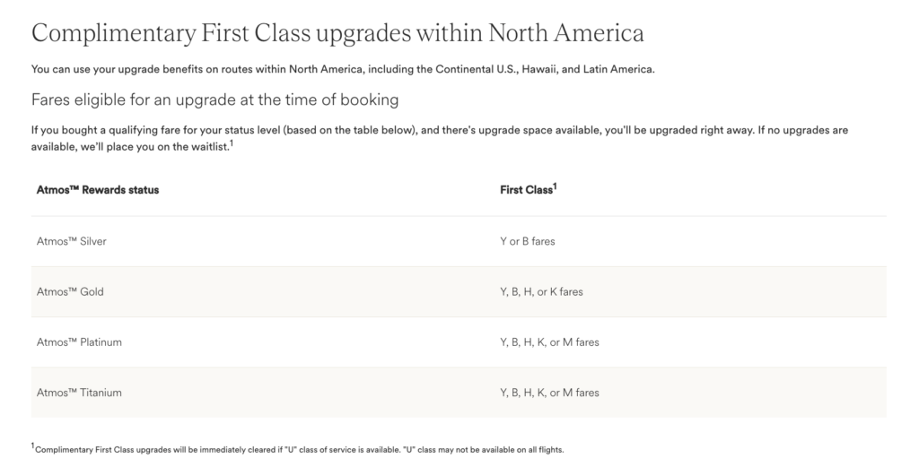 The Ultimate Guide to Complimentary Upgrades on Alaska Airlines (Atmos Rewards) 3 Complimentary First Class upgrades
