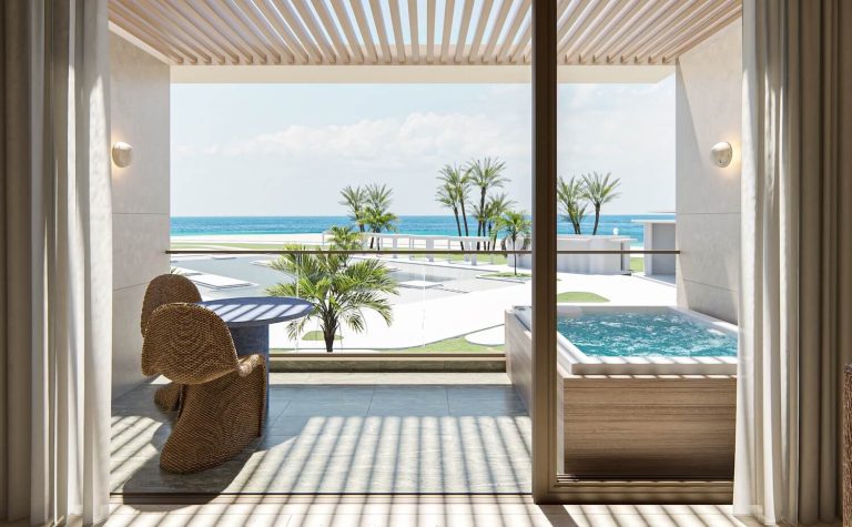 Hilton Check-In and Checkout Times: Everything Travelers Should Know 16 Almare Beach Resort Las Terrenas Curio by Hilton Double Queen Guest Room Patio Rendering