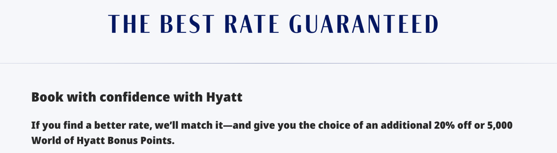 Hyatt Best Rate Guarantee: How It Works