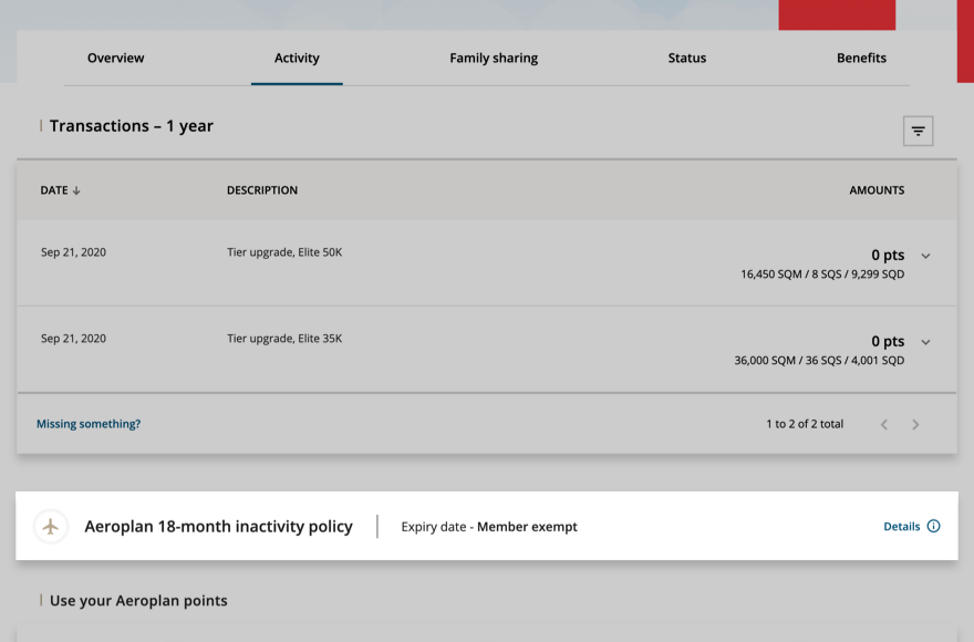 Check the activity list, find the most recent entry, and look at the date