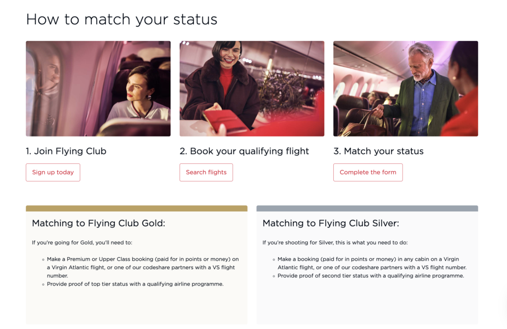 How the Virgin Status Match Works