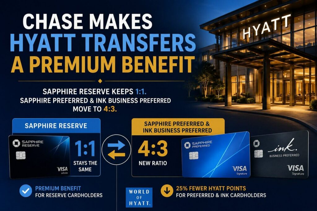Chase Just Made Hyatt Transfers a Premium Sapphire Reserve Benefit 8 chase makes hyatt transfers a sapphire reserve perk