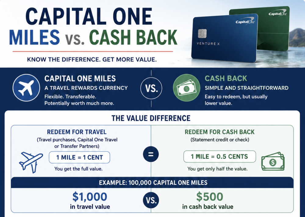 Capital One Miles vs. Cash Back: How the System Really Works 3 Capital One Miles vs. Cash Back