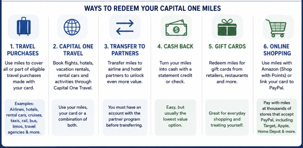 Capital One Miles vs. Cash Back: How the System Really Works 2 Ways to Redeem Your Capital One Miles