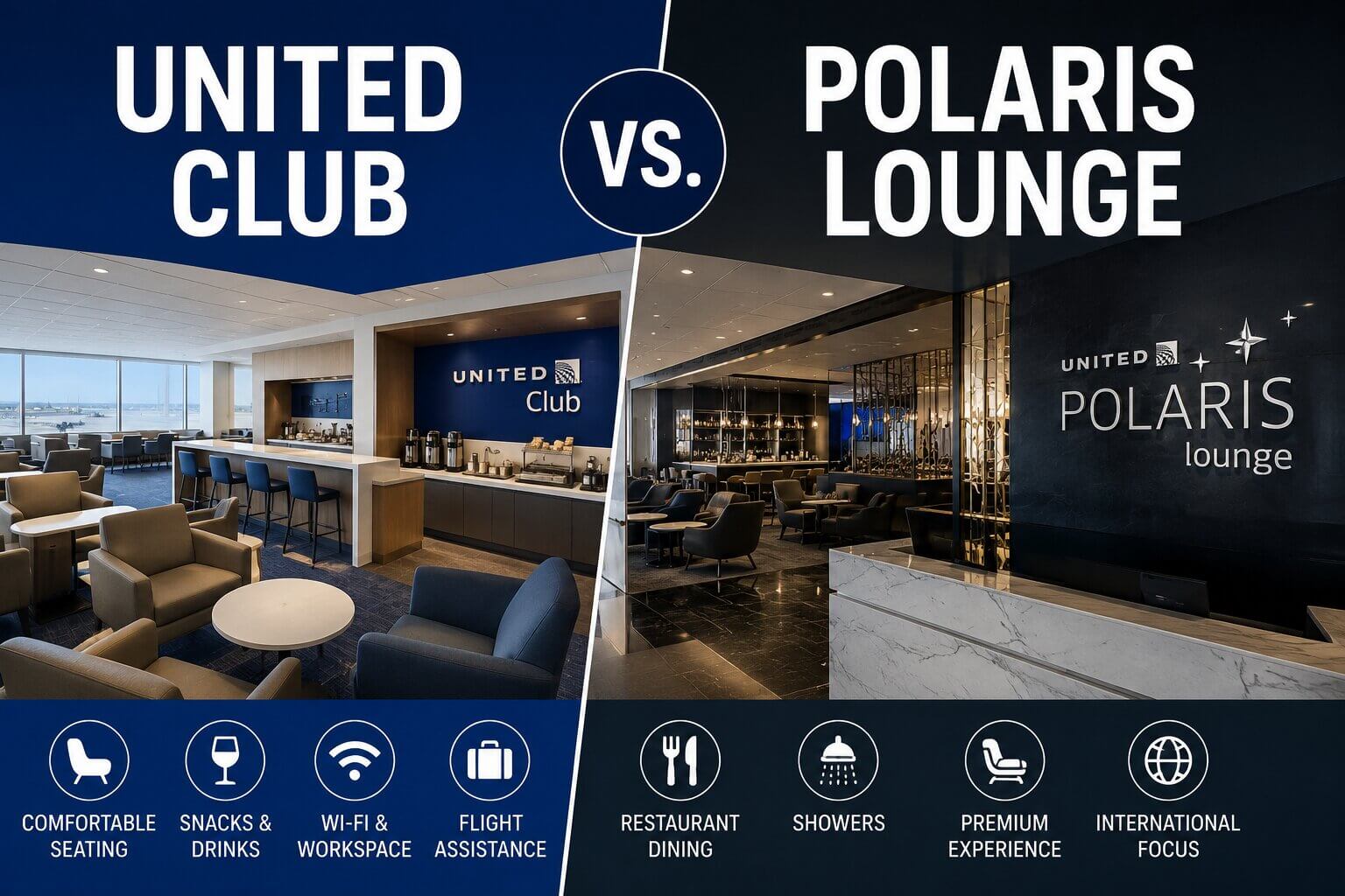 United Club vs. Polaris Lounge: What’s the Difference?
