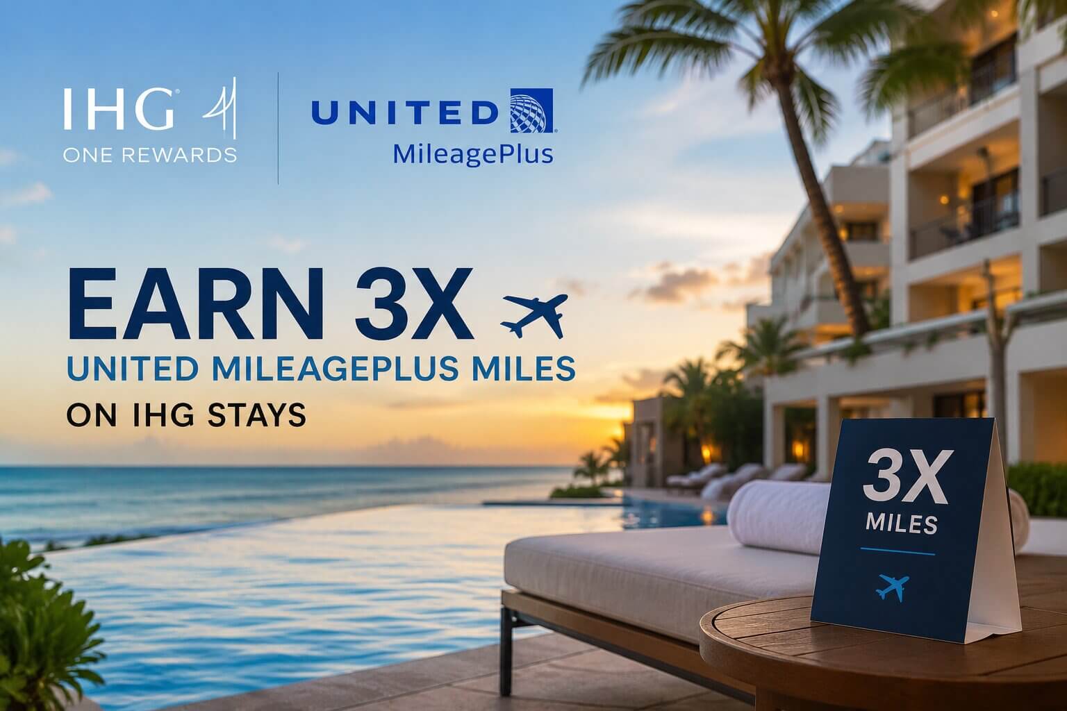 Earn 3X United MileagePlus Miles on IHG Stays Through September 30