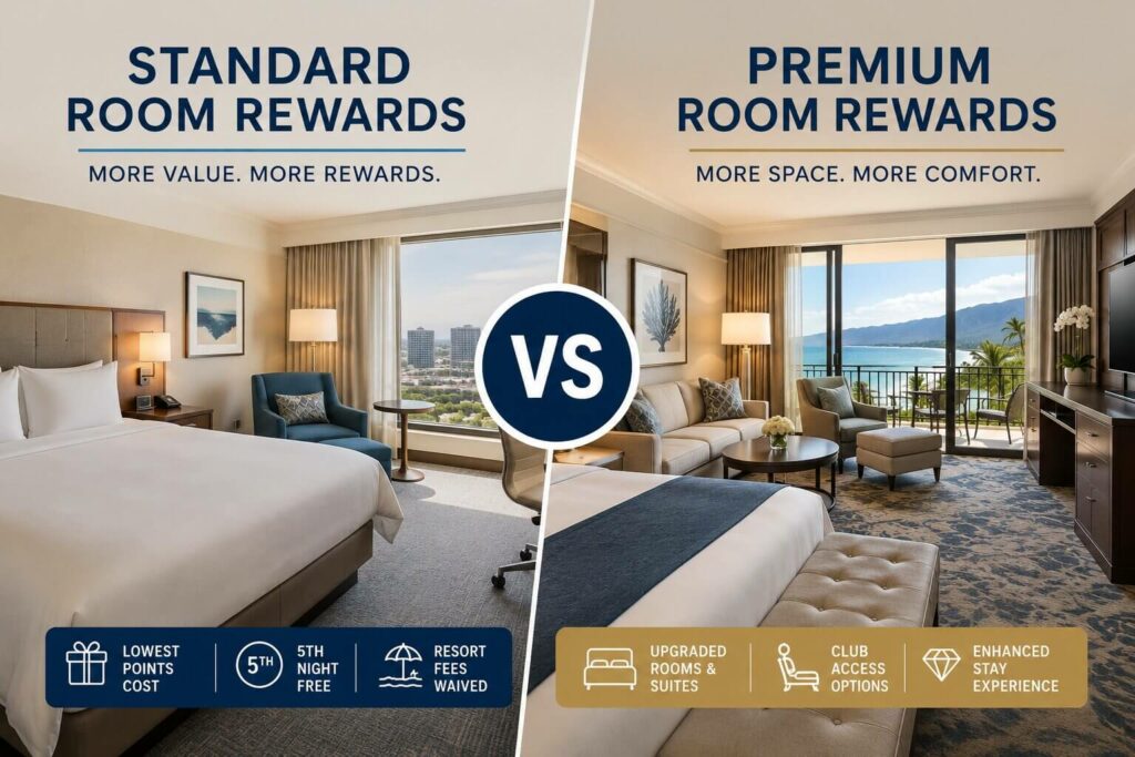 Hilton Standard Room Rewards vs. Premium Room Rewards: What’s the Difference? 6 hilton standard room rewards vs premium room rewards