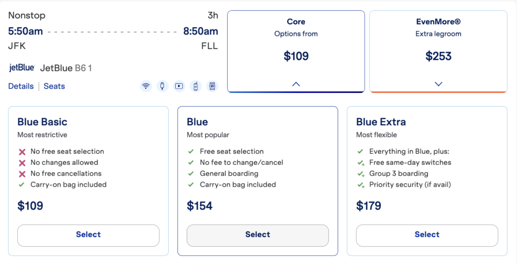 How to Use TrueBlue Points: The Complete Redemption Guide 3 fly from New York (JFK) to Fort Lauderdale (FLL): Price in Cash