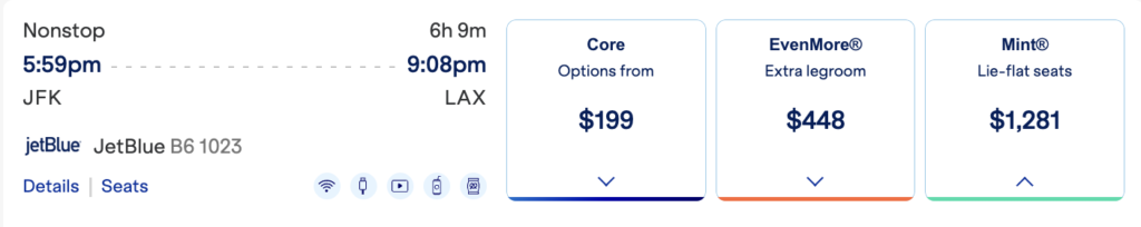 How to Use TrueBlue Points: The Complete Redemption Guide 5 New York to Los Angeles Mint: Price in Cash